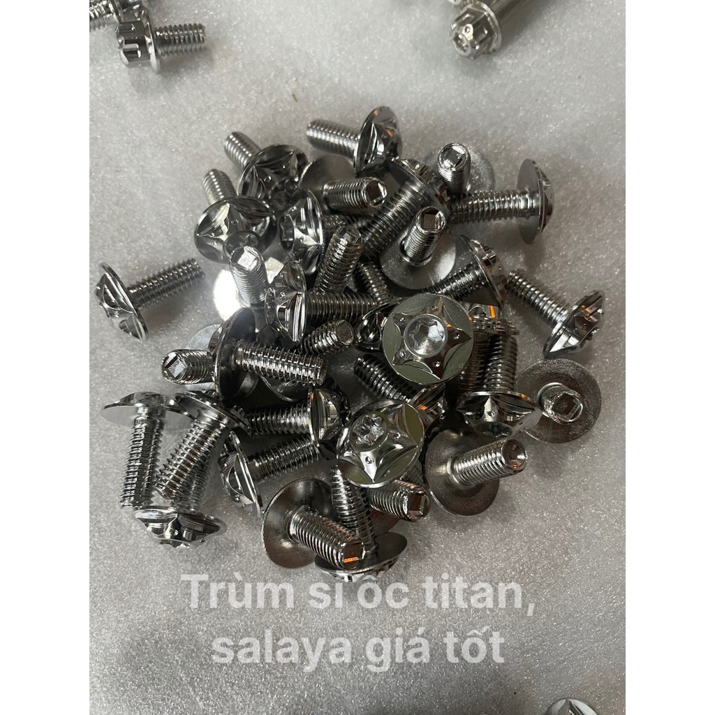 Ốc Salaya Inox 6li 1,5 Phân gắn Được Mọi Dòng Xe