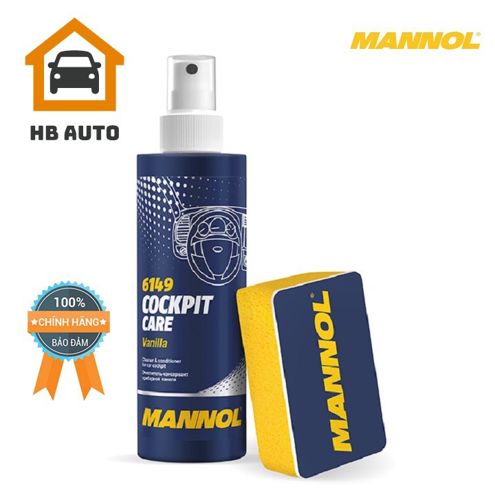 Dung Dịch Vệ Sinh Buồng Lái MANNOL Cockpit Care Vanilla 6149 250ml – HB AUTO