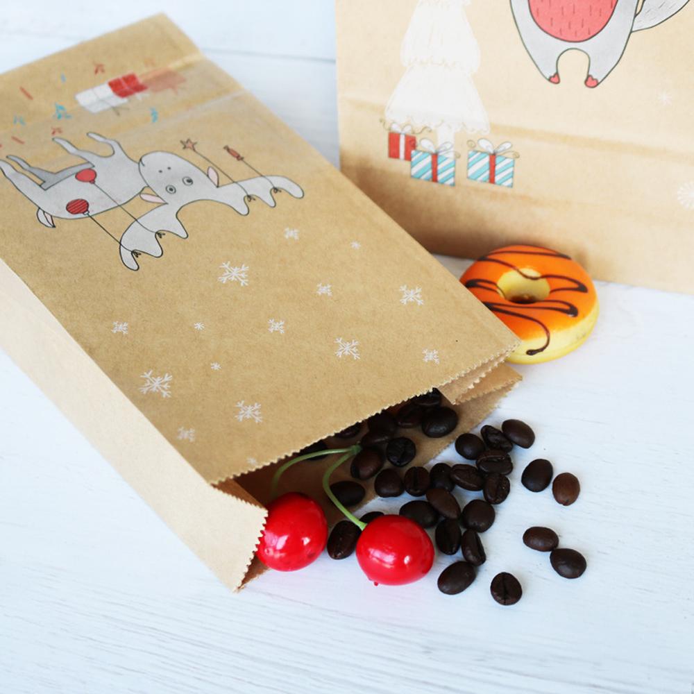 LAKAMIER Set 12 Túi Giấy Đựng Quà Giáng Sinh