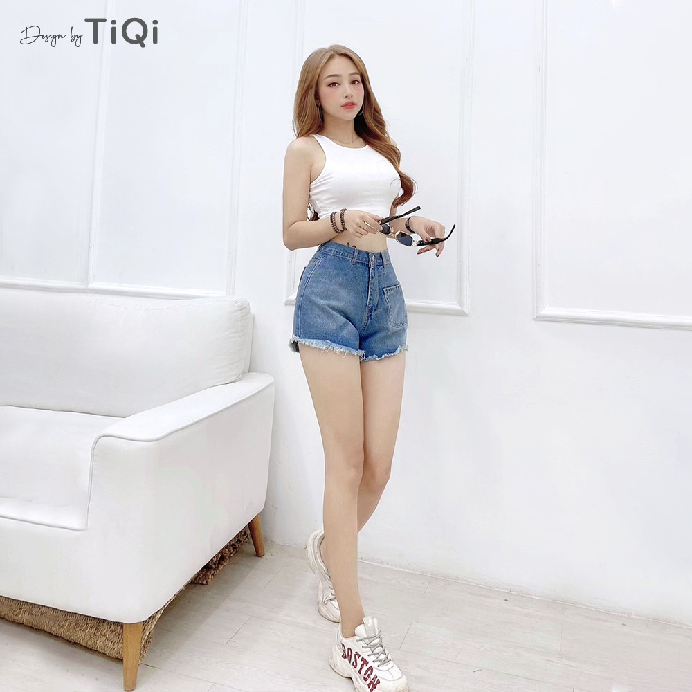 Quần short nữ lưng cao TiQi Jeans S1-460