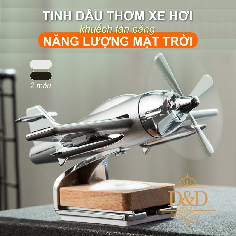 Tinh dầu thơm trang trí táp lô xe hơi, ô tô mô hình máy bay chiến đấu chạy bằng năng lượng mặt trời