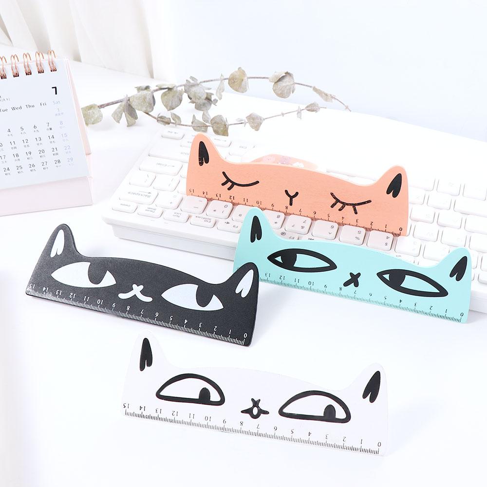 JARRED Thước Gỗ Hình Móng Vuốt Mèo Hoạt Hình Dễ Thương Dành Cho Bé