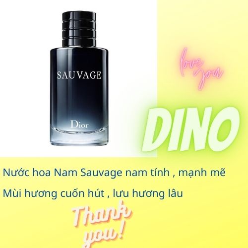 Nước hoa nam Sauvage EDT 100ml , nước hoa nam mạnh mẽ nam tính