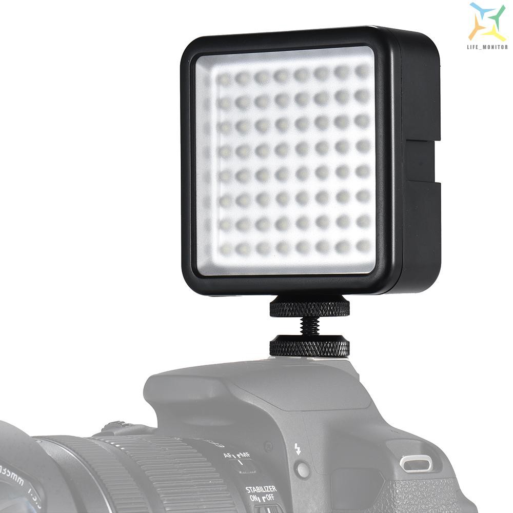 Đèn Led 64 Bóng Mini Có Thể Điều Chỉnh Cho Máy Ảnh Canon Nikon Sony A7 Panasonic Olympus Neewer Godox