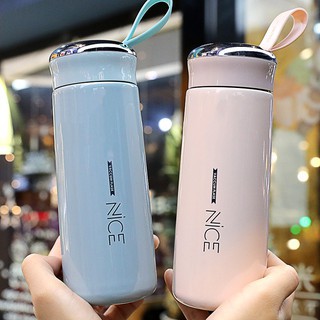 Bình Đựng Nước Thủy Tinh Bọc Silicon Cách Nhiệt Thời Trang 400Ml B1