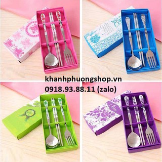 bộ muỗng đũa nĩa văn phòng - bộ muỗng đũa nĩa