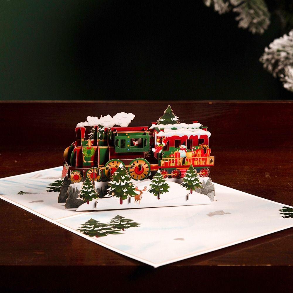 Epoch Thiệp Giáng Sinh / Năm Mới / Ông Già Noel Trang Trí Cây Thông Noel