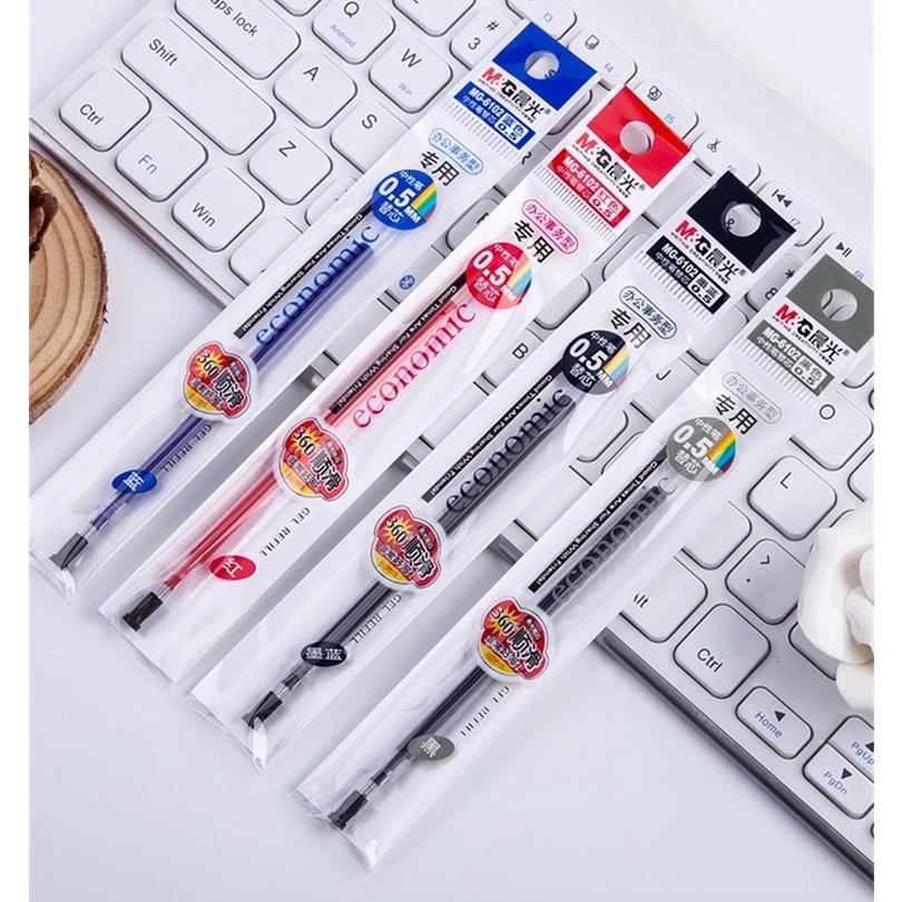 Ruột bút gel M&G MG-6102 với ngòi 0.5mm đa năng dễ sử dụng