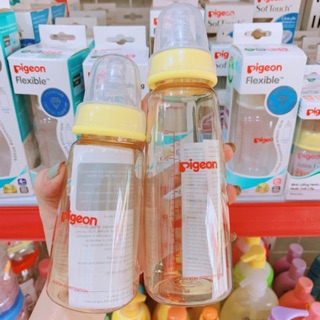[Chuẩn Hãng]Bình Sữa PIGEON PPSU Cổ Hẹp Bình Sữa Pigeon Vuông size 160ml và 250ml