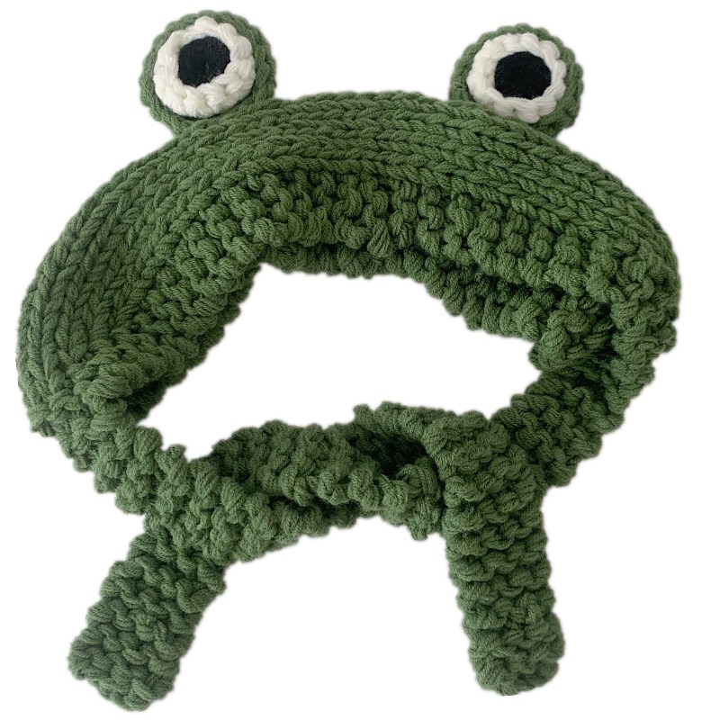Mũ Len Dệt Kim Thời Trang Thu Đông Hình Chú Ếch Dễ Thương 22096