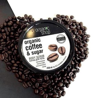TẨY DA CHẾT TOÀN THÂN ORGANIC SHOP ORGANIC COFFEE & SUGAR BODY SCRUB
