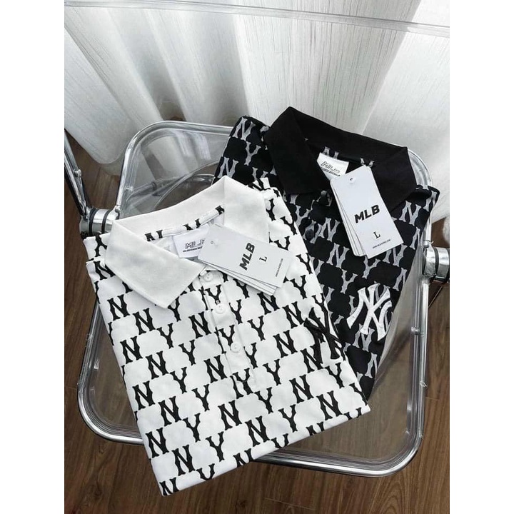 Váy polo nữ N.Y cổ bẻ thêu ngực dáng suông dài chất cotton 4 chiều mềm đẹp