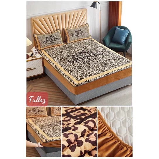 THẢM BỌC ĐỆM THƯƠNG HIỆU CAO CẤP, BỘ GA GỐI BỌC CHUN IN THƯƠNG HIỆU( tặng kèm 2 vỏ gối)