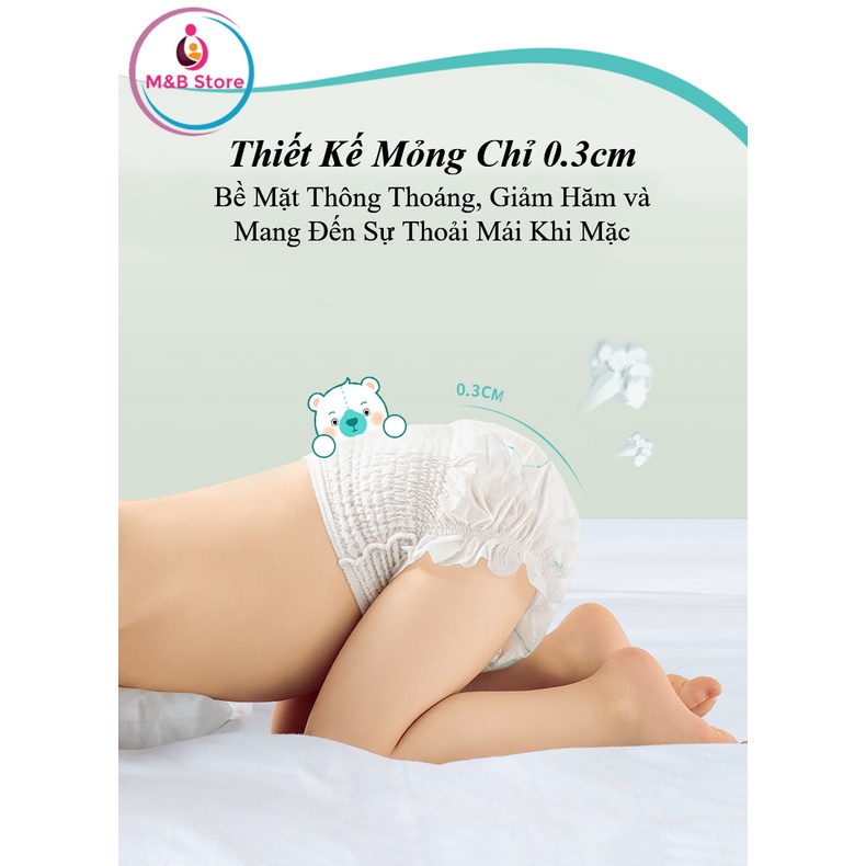 Tả Bỉm Dán/Quần Cao Cấp Siêu Mỏng, Siêu Thấm Hút - KUB, Size Tả Dán S66/M54/L46/XL40, Tả Quần L38/XL36/XXL34