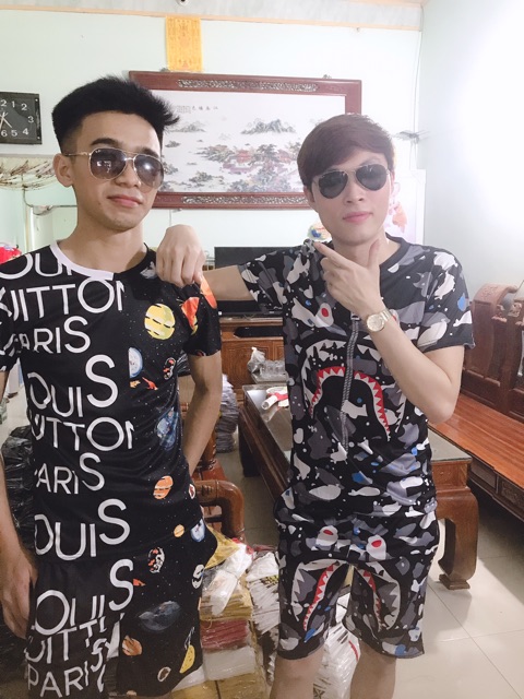 Bộ nam hè in 3D L.V hành tinh ( ảnh video thật) | BigBuy360 - bigbuy360.vn