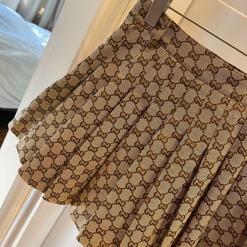 FREESHIP- CHÂN VÁY TENNIS HOẠ TIẾT GUCCII CAO CẤP