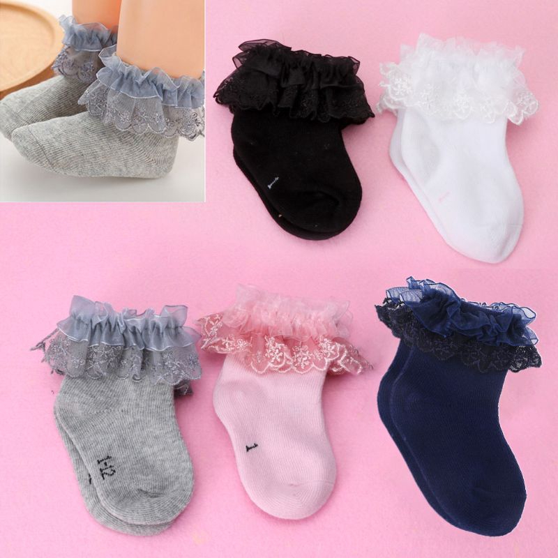 Vớ Ren Công Chúa Cho Bé Gái (Size 1-12)