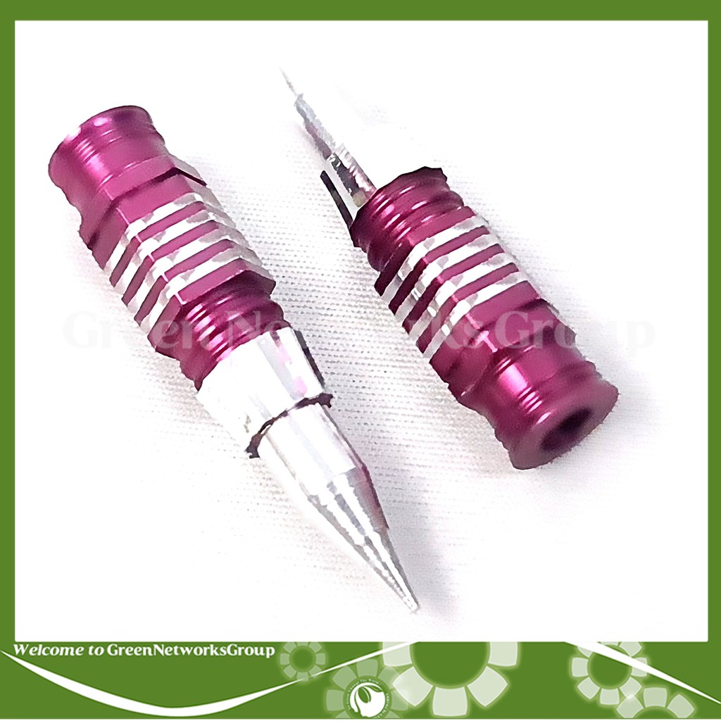 Bộ 2 Ốc đũa thắng Hỏa Tiễn Viền Sọc Nhiều Màu trang trí xe máy - Greennetworks