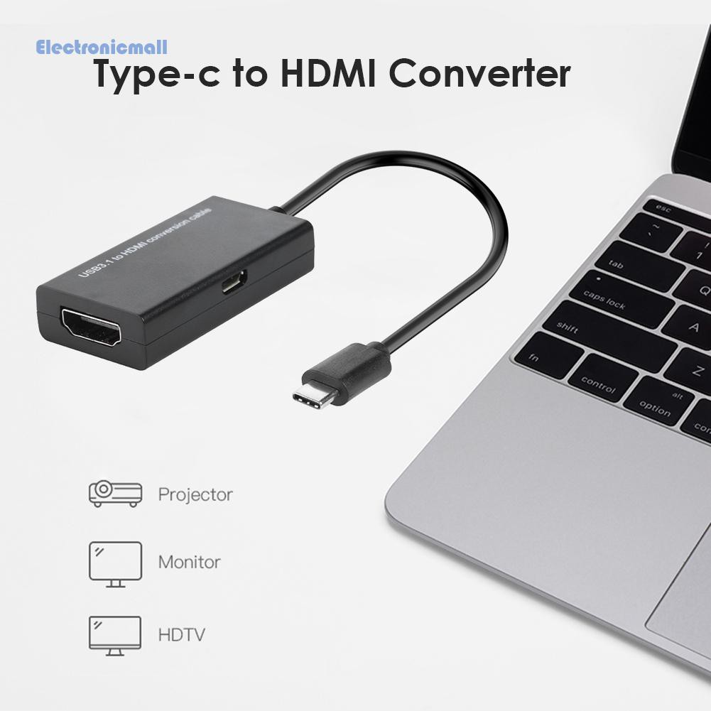 Đầu Chuyển Đổi Usb 3.1 Type C Sang Hdmi-Comp Cho Điện Thoại / Máy Tính Bảng Mhl / Android