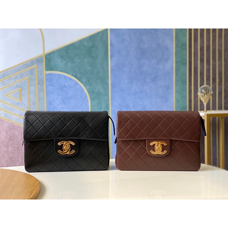 Balo thời trang cao cấp da thật logo thương hiệu Channel CN/CHANEL Classic Flap Bag hàng vip 1-1