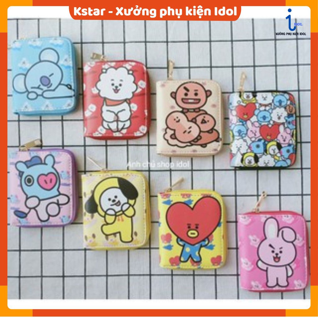 Ví tiền hình nhân vật Bangtan Mang mẫu mới B6C04
