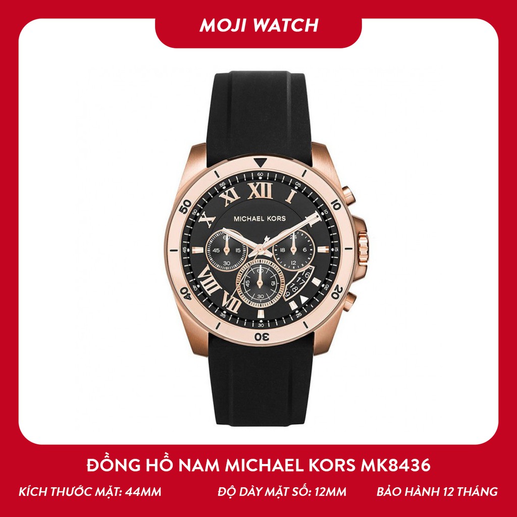 Đồng hồ nam Michael Kors MK8436 44mm dây cao su cao cấp