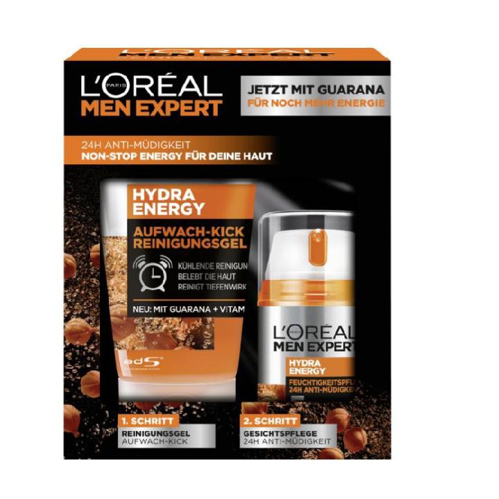 Set Sữa Rửa Mặt Và Kem Dưỡng Da Nam 5 Tác Động LOREAL MEN EXPERT HYDRA ENERGY - ĐỨC