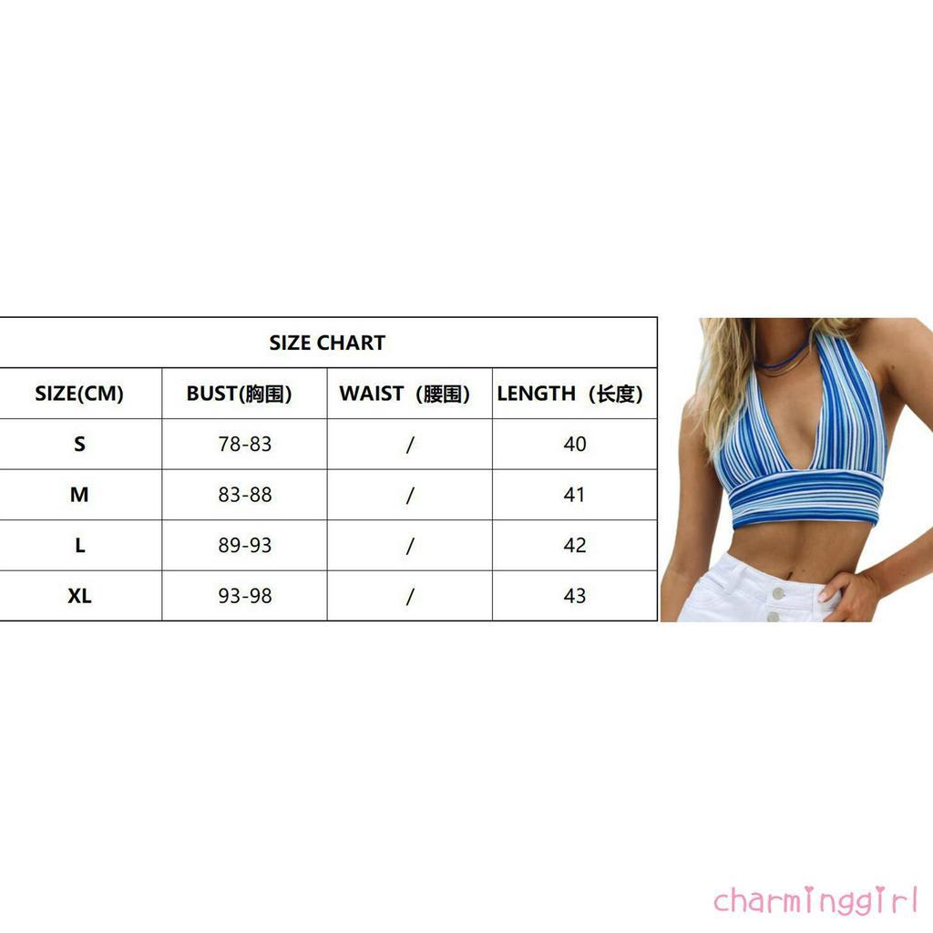 Áo Lửng Hai Dây Họa Tiết Kẻ Sọc Quyến Rũ Dành Cho Nữ