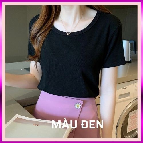 Áo thun tăm 👚Áo thun nữ 👚Áo cotton siêu mềm mát màu sắc trẻ trung | BigBuy360 - bigbuy360.vn