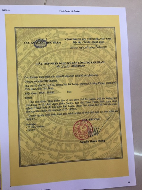 ✅ Fefolic family-viên uống bổ sung Sắt,acid folic