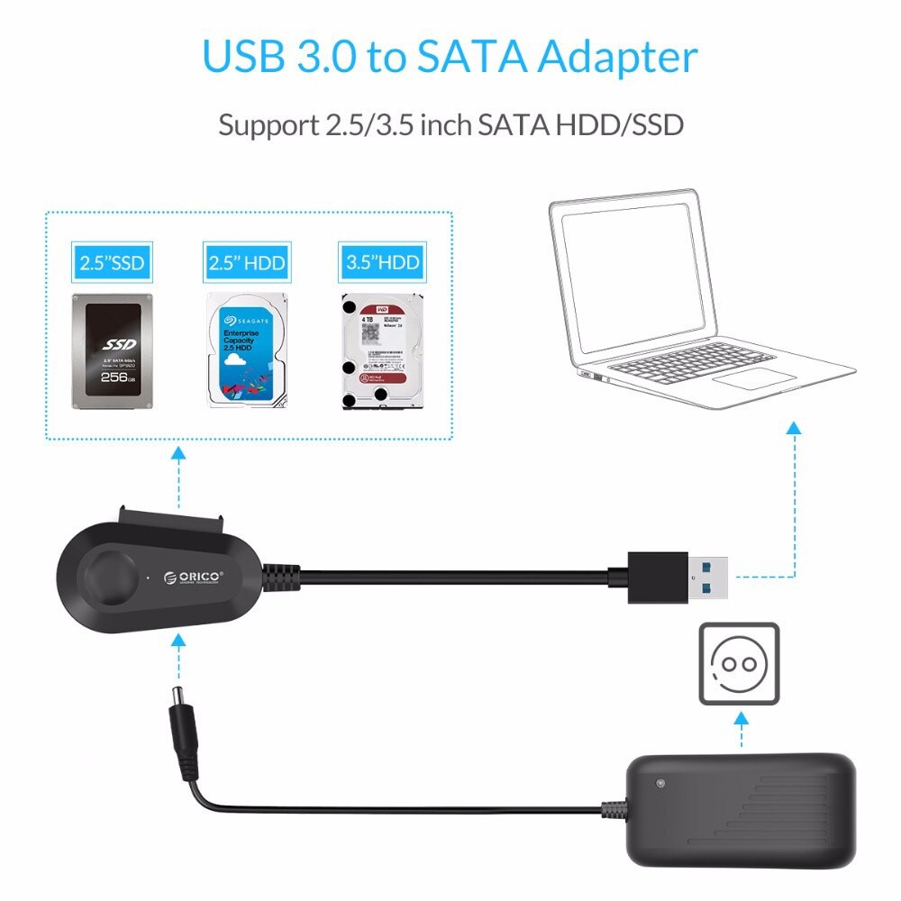 Đầu đọc ổ cứng 3.5" và 2.5" SATA 3 USB 3.0 Orico 35UTS