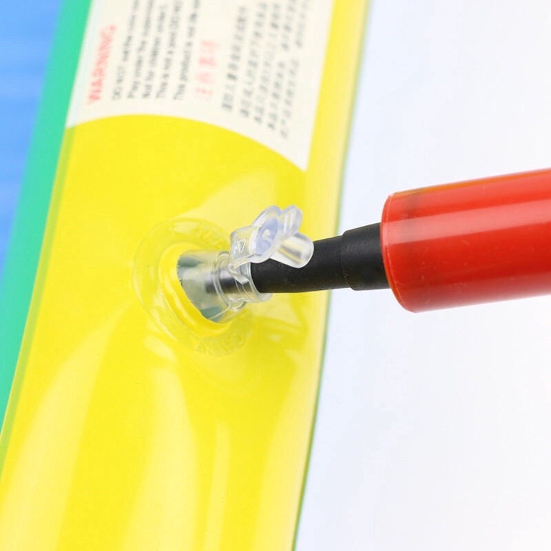 Bơm bóng cầm tay ống nhựa cỡ bé, bơm bóng phao, bơm bóng bay sinh nhật