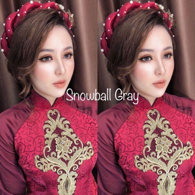 Kính áp tròng SNOWBALL GRAY 0-8 độ.