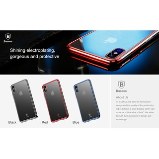Ốp lưng iphone X Minju series có chống sốc hãng Baseus