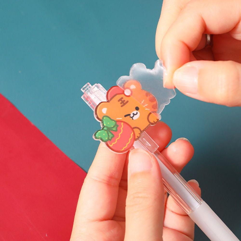 CHOOKEY Set 6 Bút Mực Gel Dạng Nhấn Tiện Dụng Cho Học Sinh