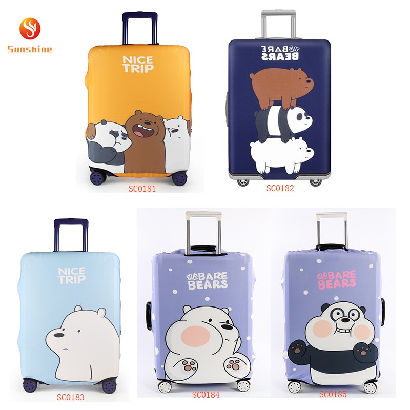 Vỏ bọc vali chống trầy thiết kế dễ thương (Not Include Suitcase)