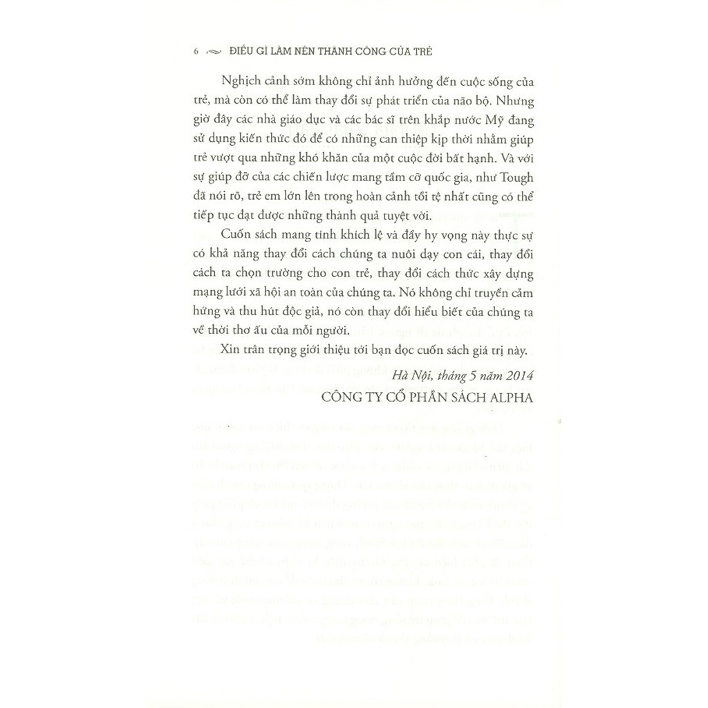 Sách - Điều Gì Làm Nên Thành Công Của Trẻ [AlphaBooks]