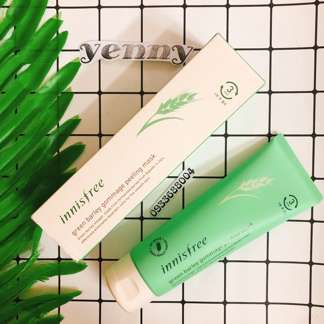 Mặt Nạ Tẩy Tế Bào Chết Chiết Xuất Từ Lúa Mạch Innisfree Green Barley Gommage Peeling Mask 120ml