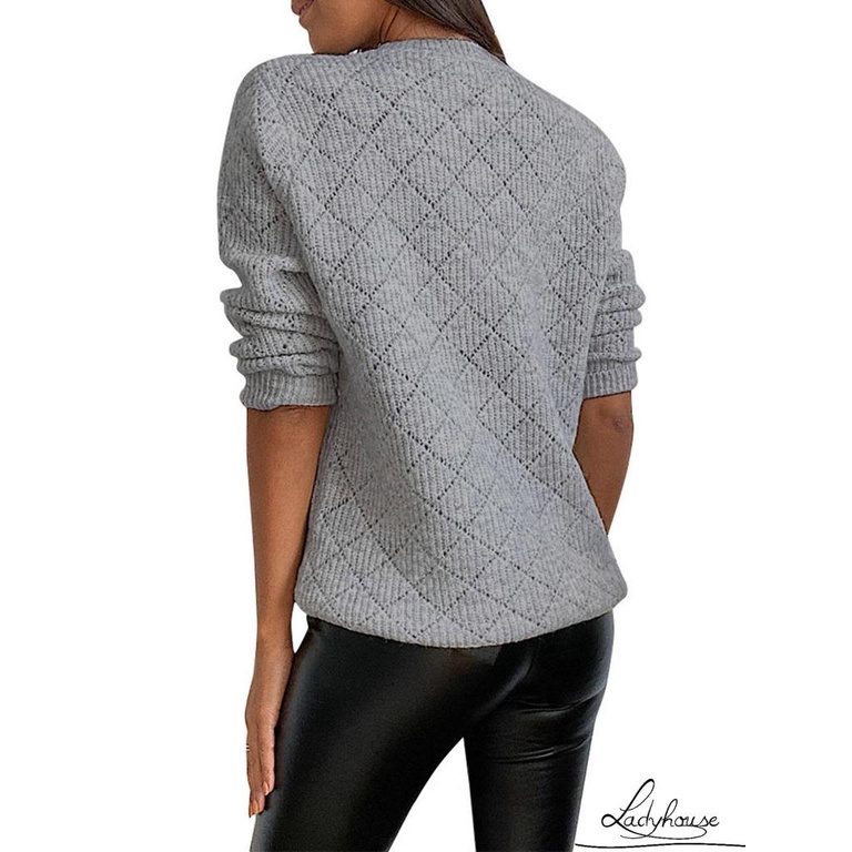 Áo khoác cardigan dài tay cổ chữ v phối ren thời trang quyến rũ cho nữ