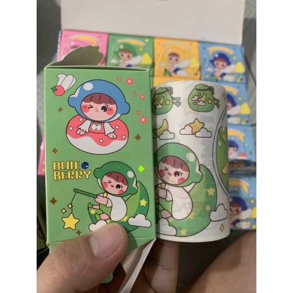 sticker cuộn siêu dễ thương dài 3m
