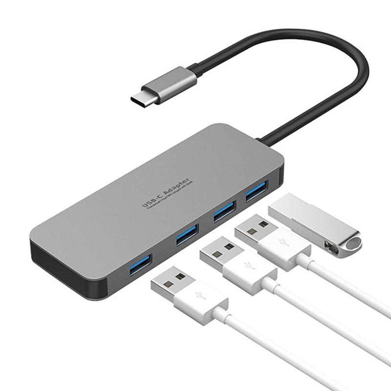 Đế Sạc 4 Cổng Usb Type C 5 Trong 1 Đa Năng