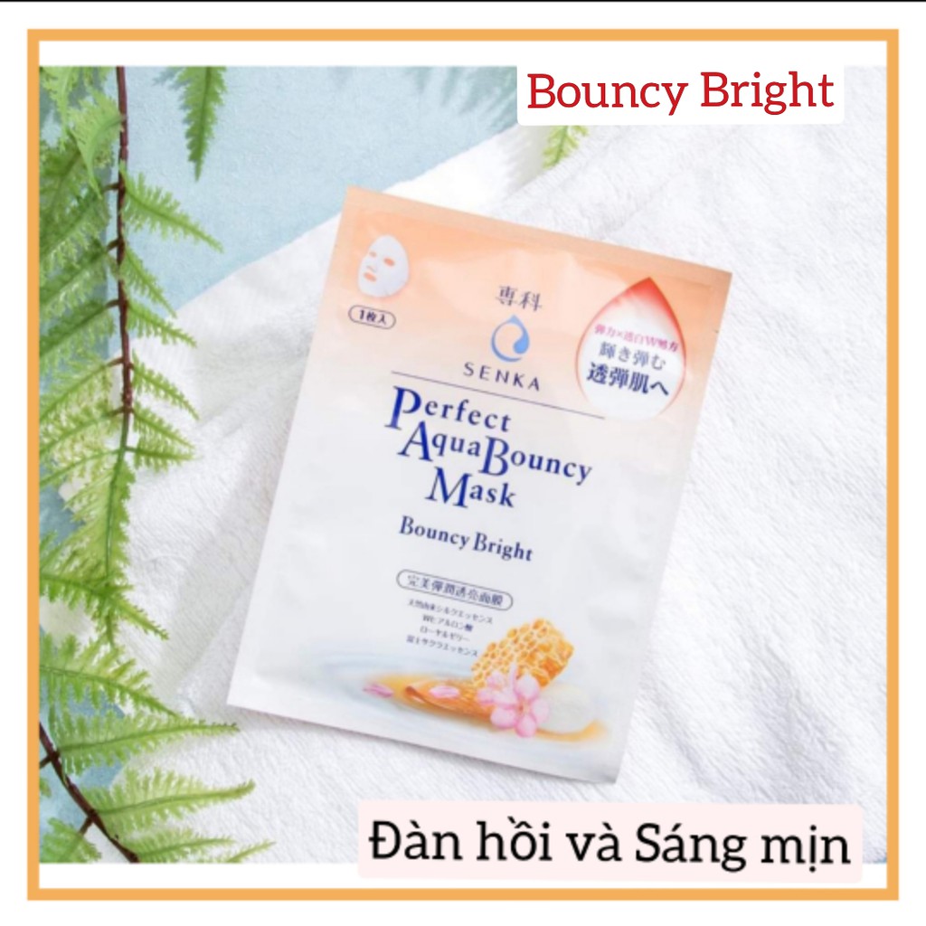 Mặt nạ dưỡng da trắng hồng mờ nám sạm/dịu nốt mụn Senka Mask | BigBuy360 - bigbuy360.vn
