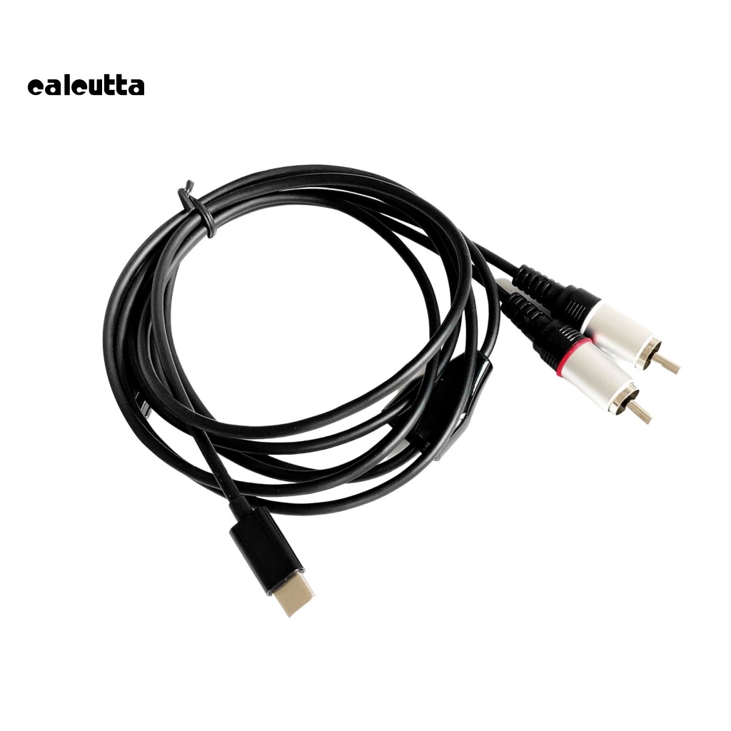 Cáp Chuyển Đổi Âm Thanh Type-C Sang 2RCA Chuyên Dụng Cho Loa Máy Tính