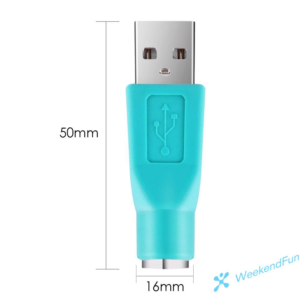 Đầu Chuyển Đổi Ps/2 Cái Sang Usb Đực Cho Bàn Phím Và Chuột