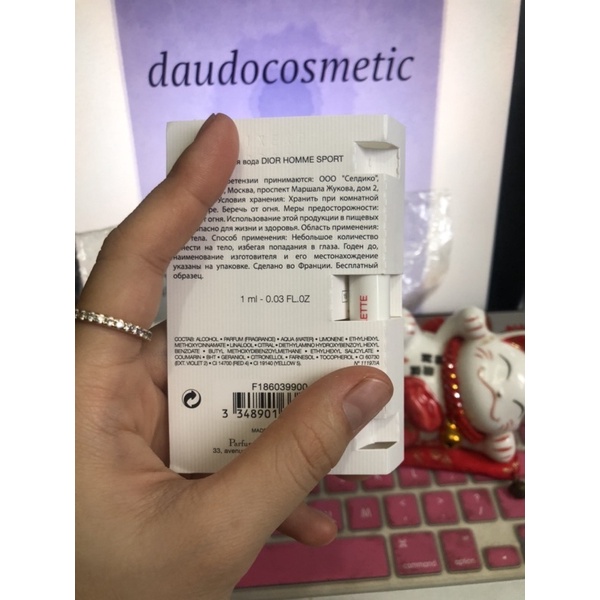 [ vial ] Nước hoa D’ior Homme Sport dior EDT 1ml | BigBuy360 - bigbuy360.vn