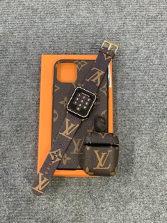 Combo phụ kiện LV dành cho iPhone, Apple Watch