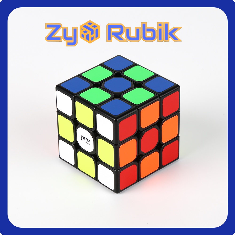 Rubik 3x3 Qiyi Sail W - Đồ Chơi Rubik 3 Tầng Qiyi Sail W (Màu Đen/ Trắng) - ZyO Rubik