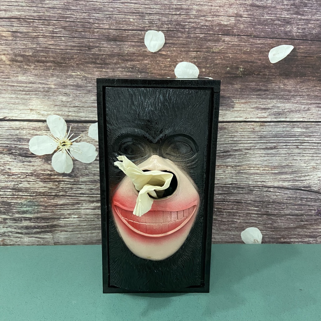 Tượng Rút Giấy Decor Quán Ăn Hình Khỉ Đột King Kong