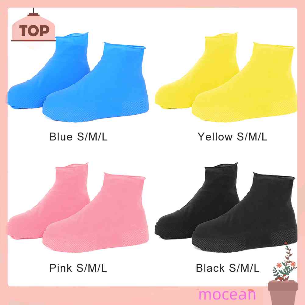 Bộ 2 Bọc Giày Đi Mưa Bằng Silicone Chống Thấm Nước Tiện Dụng