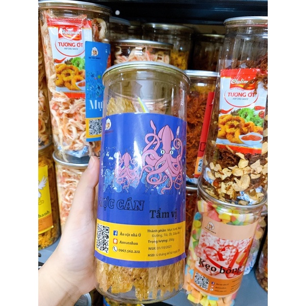 [FREESHIP] Mực cán tẩm vị 200g siêu ngon bổ rẻ